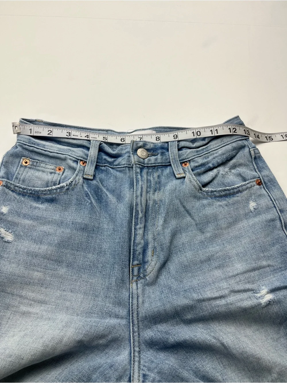 Pistola Women's Loretta High Rise Wide Leg Ankle Jean Size 24 Denim Frayed Hem